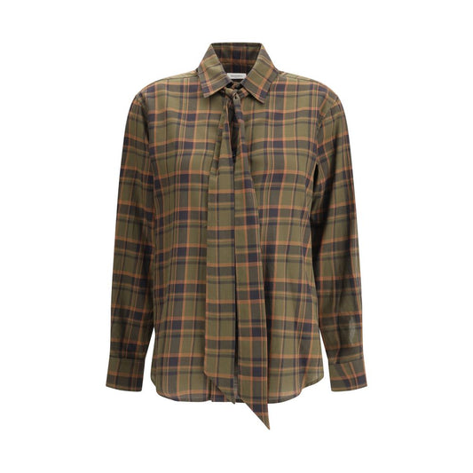 Saint Laurent Cassandre Karo-Lavaliershemd