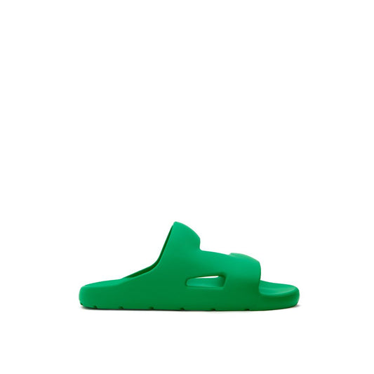 Bottega Veneta Grüner Baumwollpantoffel