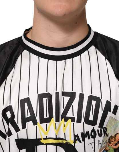 Dolce & Gabbana Tradizione Graffiti-Druck übergroßes Männer-T-Shirt