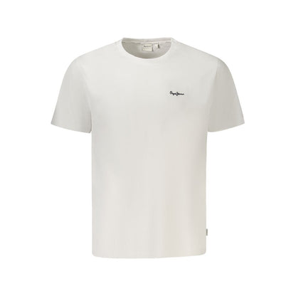 Pepe Jeans Weißes Baumwolle Männer T-Shirt