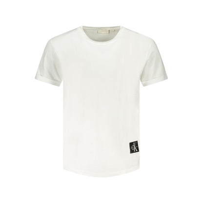 Calvin Klein Weißes Baumwolle Männer T-Shirt