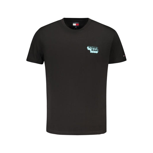 Tommy Hilfiger Schwarzes Baumwolle Männer T-Shirt