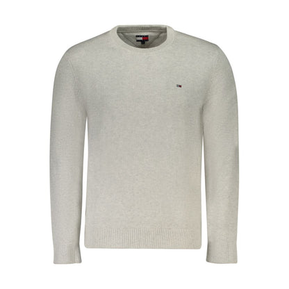 Tommy Hilfiger Grauer Baumwollpullover für Männer