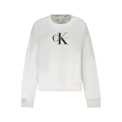 Calvin Klein Weißer Baumwollpullover für Frauen
