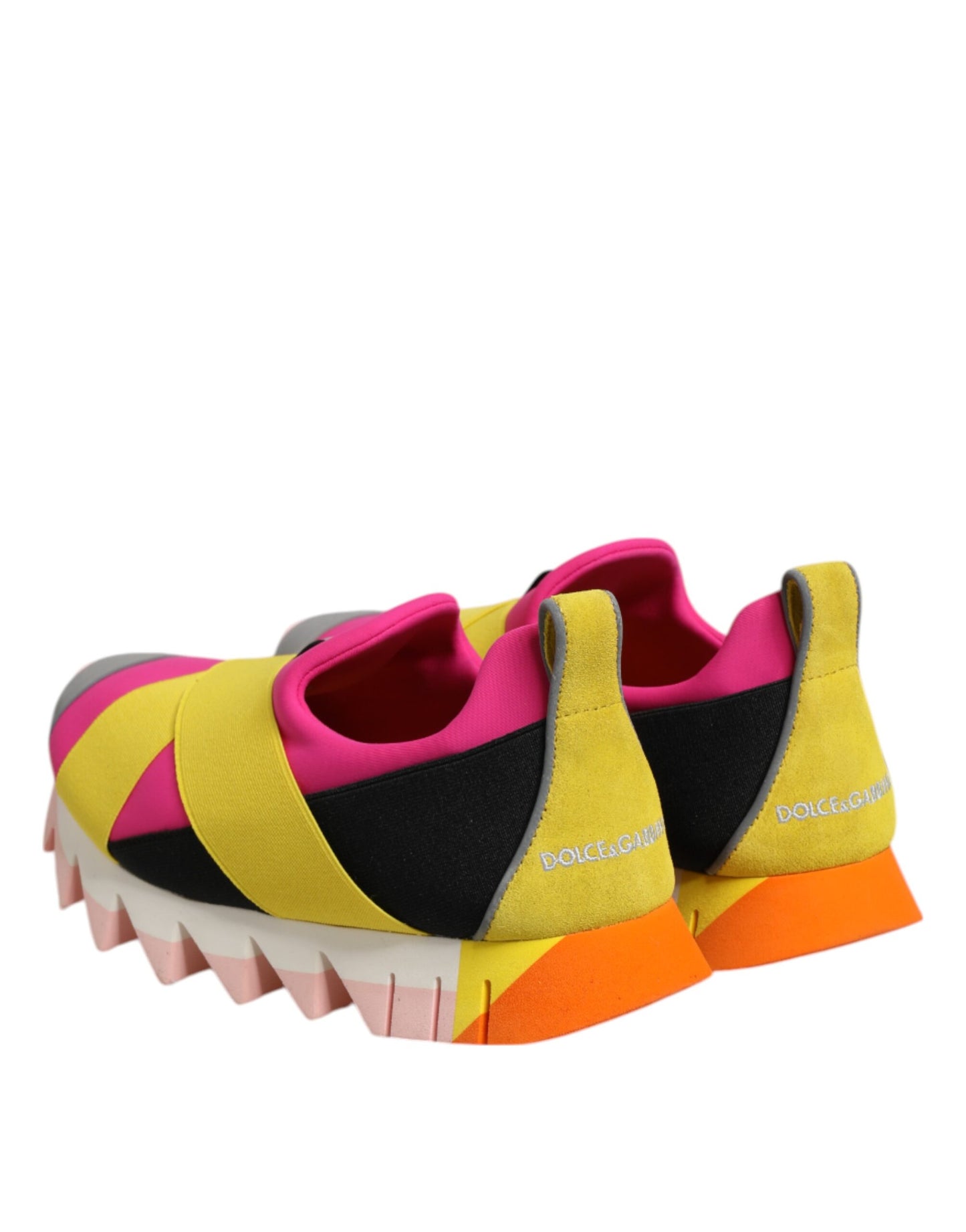 Dolce & Gabbana Multicolor Neopren Elastic Ibiza Turnschuhe Schuhe