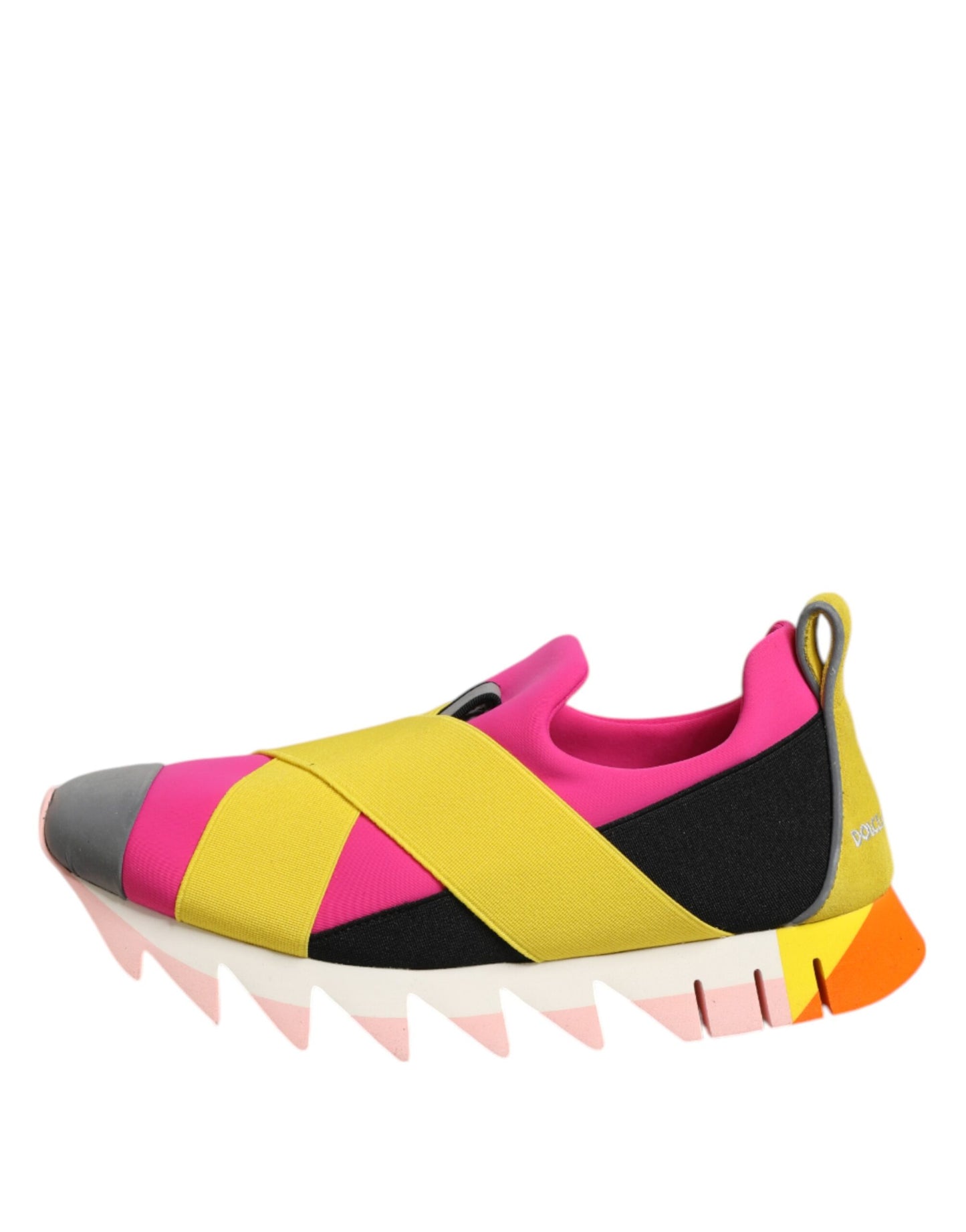 Dolce & Gabbana Multicolor Neopren Elastic Ibiza Turnschuhe Schuhe