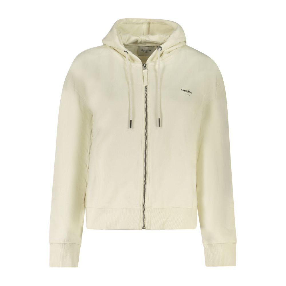 Pepe Jeans Weißer Baumwoll-Hoodie für Frauen
