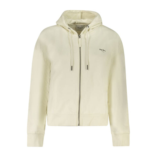 Pepe Jeans Weißer Baumwoll-Hoodie für Frauen