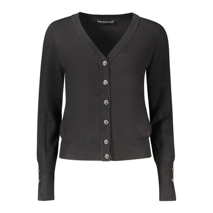 Guess Jeans Schwarze Viskose Damen Strickjacke