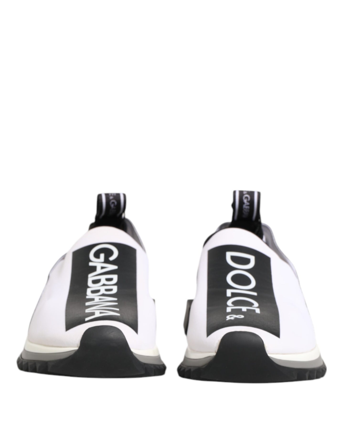 Dolce & Gabbana Schwarz Weiß Slip On Sorrento Sneakers Schuhe