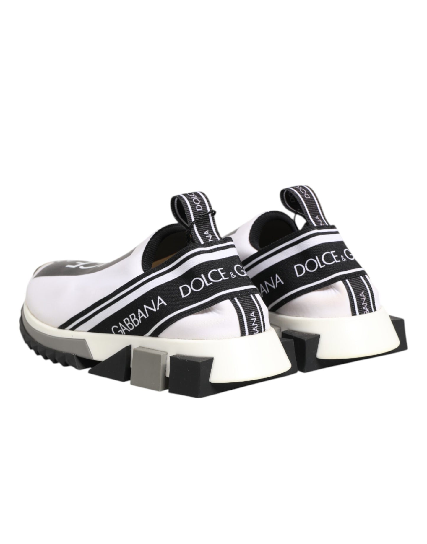 Dolce & Gabbana Schwarz Weiß Slip On Sorrento Sneakers Schuhe