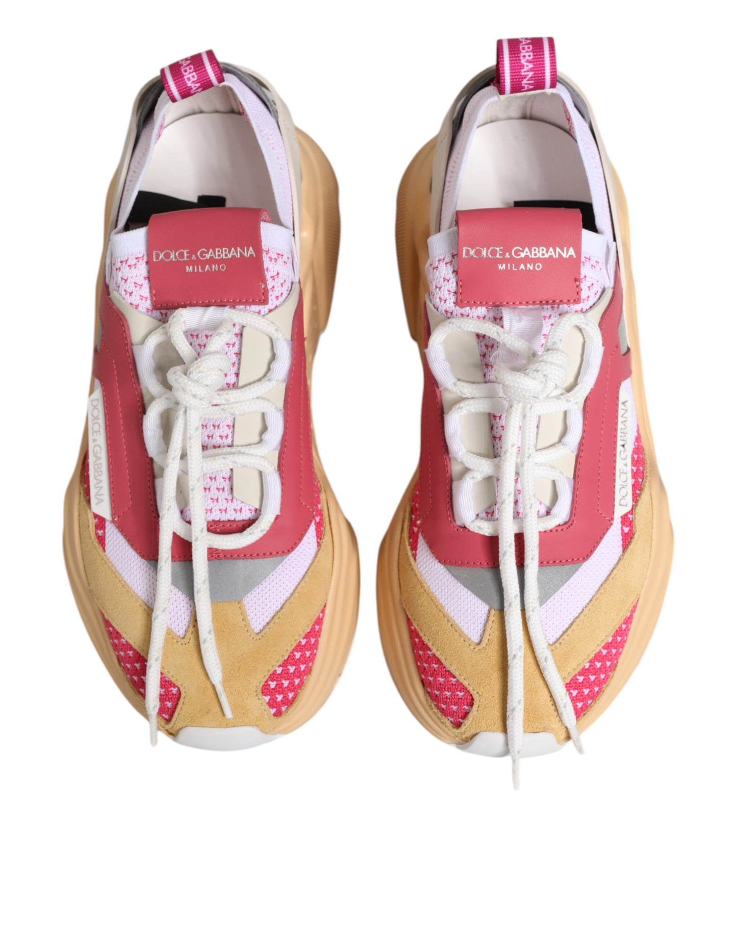 Dolce & Gabbana Multicolor Leder Daymaster Low Top Sneakers Schuhe