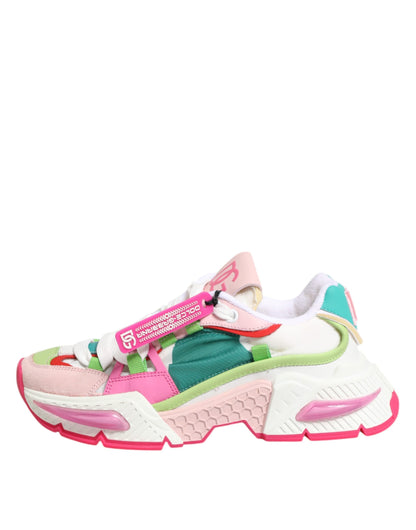 Dolce & Gabbana Multicolor Leder Airmaster Low Top Sneaker Schuhe
