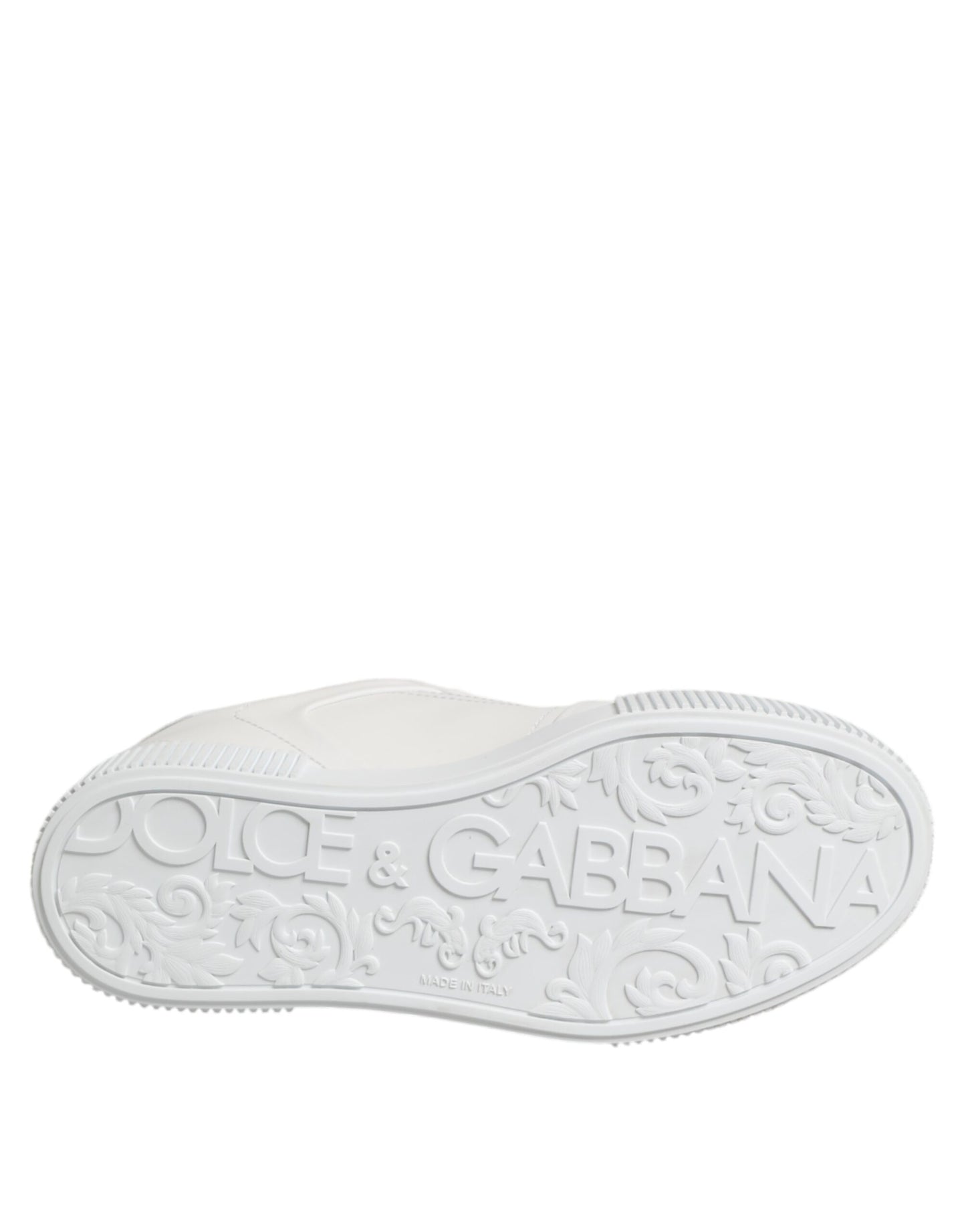 Dolce & Gabbana Weiß Miami Leder Low Top Turnschuhe Schuhe