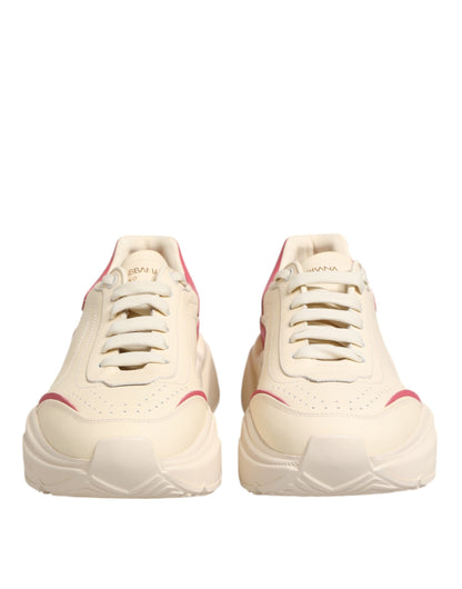 Dolce & Gabbana Beige Leder Daymaster Damen Sneaker Schuhe