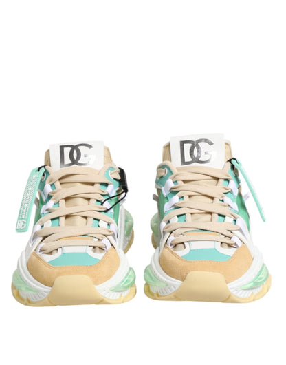 Dolce & Gabbana Multicolor Leder Airmaster Low Top Sneakers Schuhe