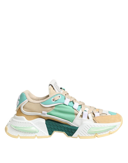 Dolce & Gabbana Multicolor Leder Airmaster Low Top Sneakers Schuhe