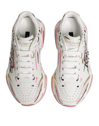 Dolce & Gabbana Mehrfarbige handbemalte DAYMASTER Sneaker Schuhe