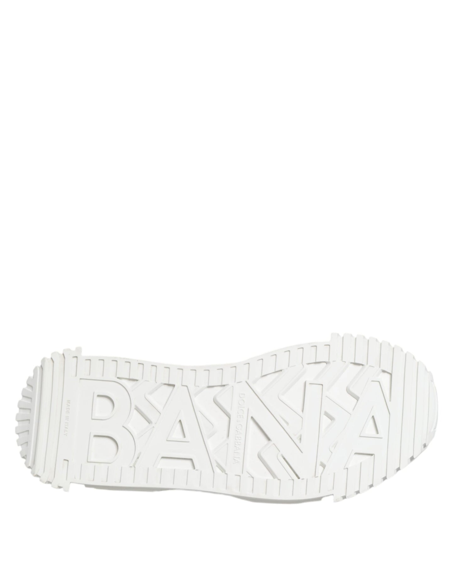 Dolce & Gabbana Weiß NS1 Canvas Leder verschönert Turnschuhe Schuhe