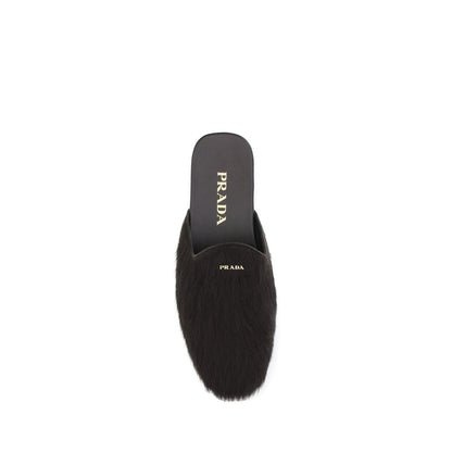 Prada Leder-Pantoletten