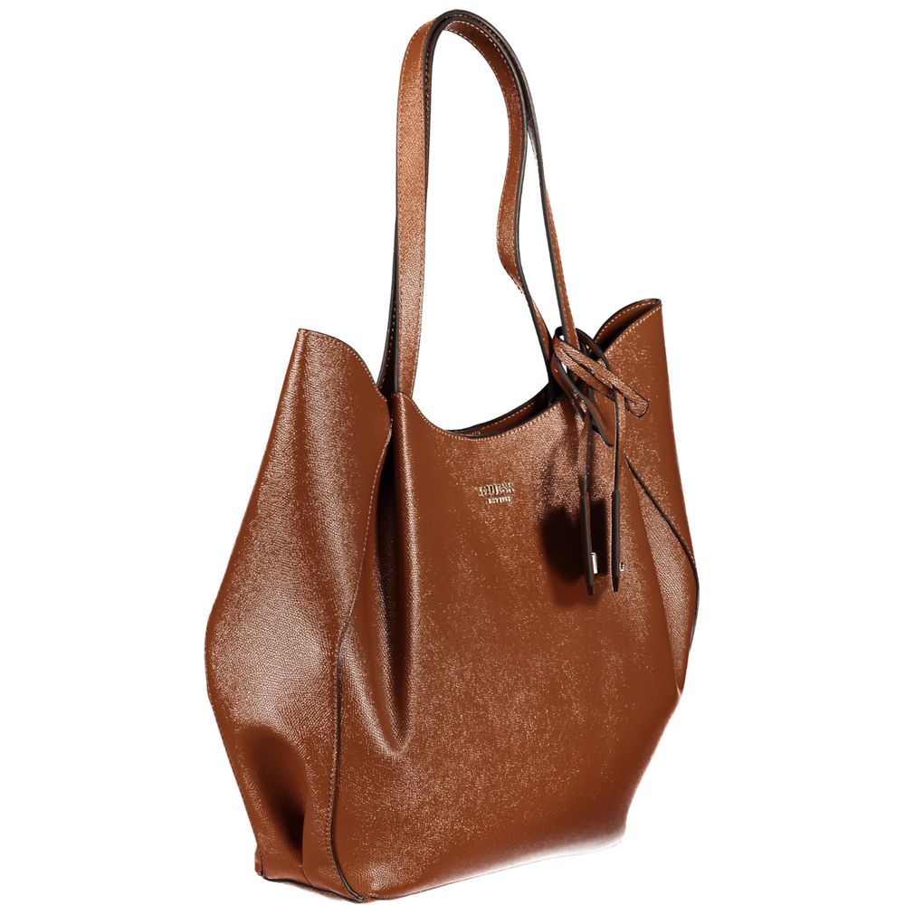 Guess Jeans Braun Polyethylen Frauen Handtasche