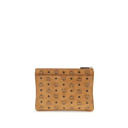 MCM Beutel mit Visetos-Aufdruck