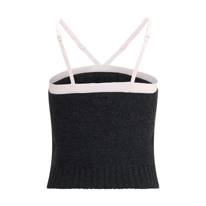 Prada Crop Top aus Schurwolle