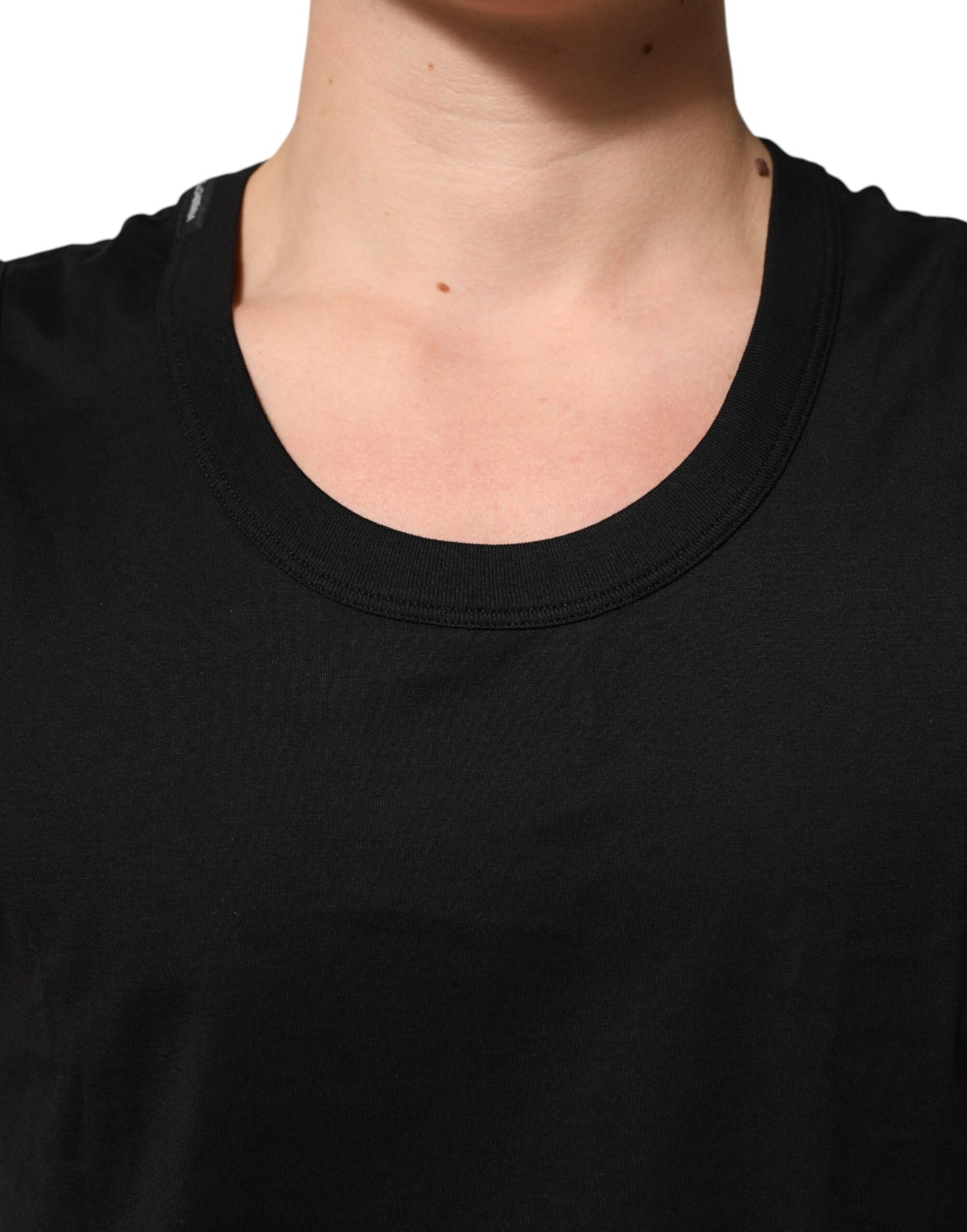 Dolce & Gabbana Schwarz Baumwolle ärmellose Unterwäsche Männer Tank Top