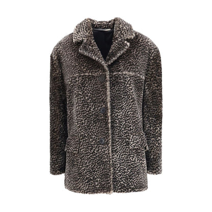 Salvatore Santoro Gefleckte gemusterte Pelzjacke