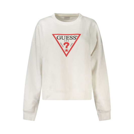 Guess Jeans Weißer Baumwollpullover für Frauen
