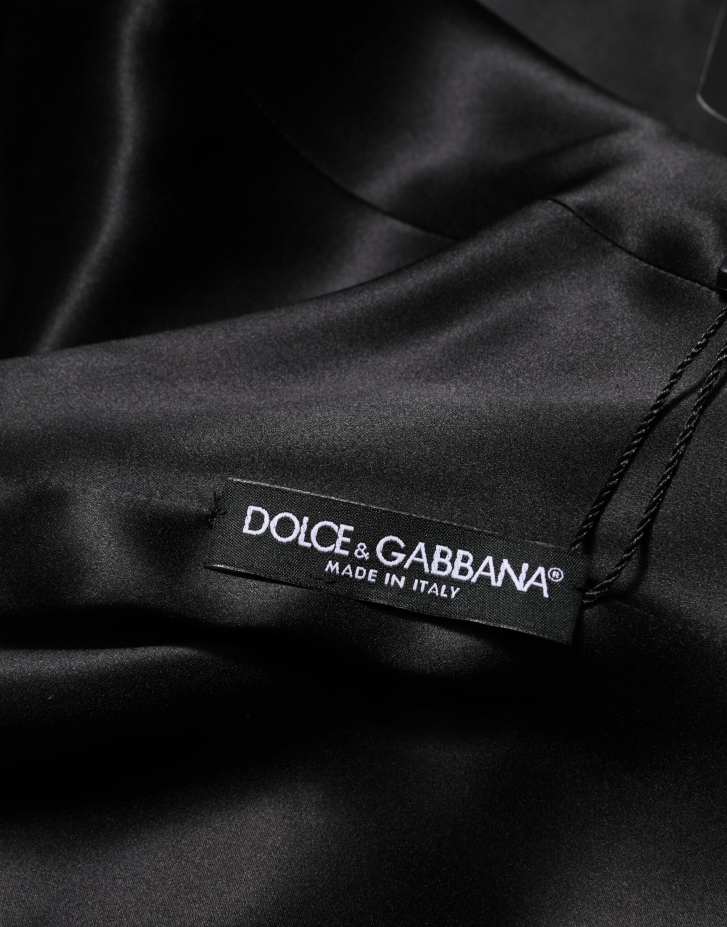 Dolce & Gabbana Grünes Minikleid mit langen Ärmeln aus Viskoseacetat