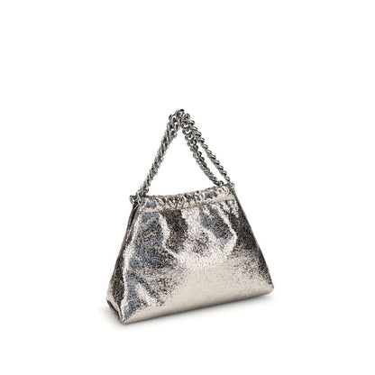 Stella McCartney Falabella-Umhängetasche mit Metallic-Crackle-Effekt