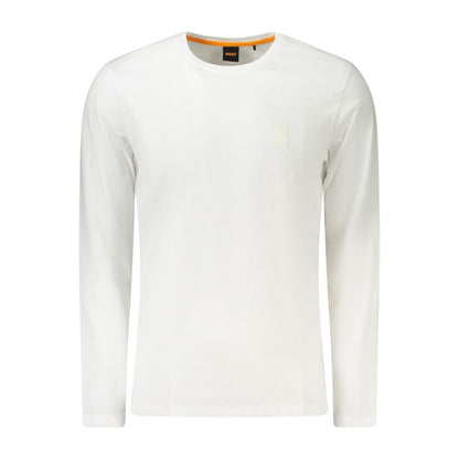 Hugo Boss Weißes Baumwolle Männer T-Shirt