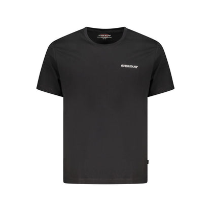 Guess Jeans Schwarzes Baumwolle Männer T-Shirt