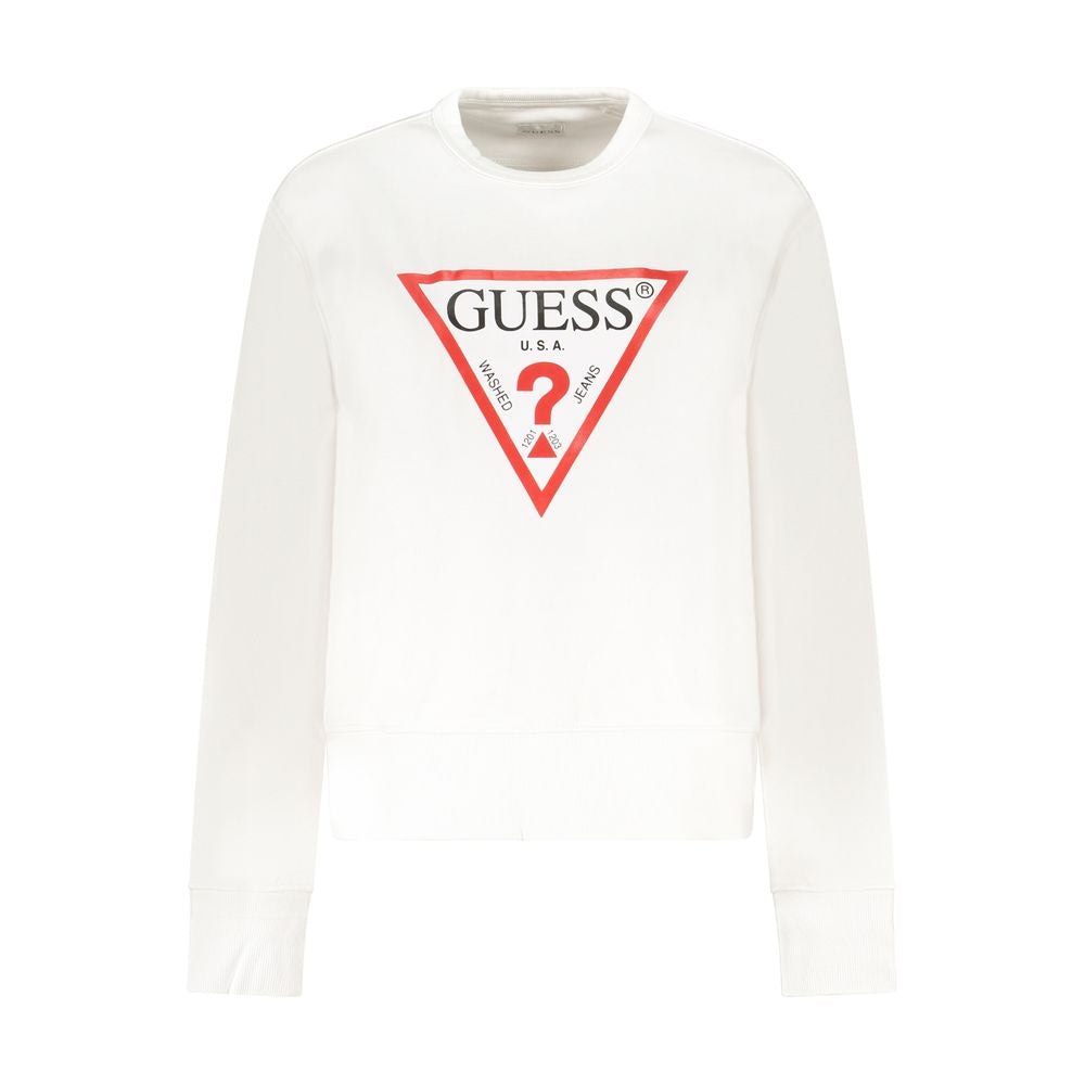 Guess Jeans Weißer Baumwollpullover für Frauen
