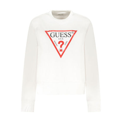 Guess Jeans Weißer Baumwollpullover für Frauen