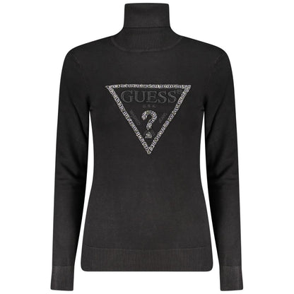 Guess Jeans Schwarzer Viskose Pullover für Frauen