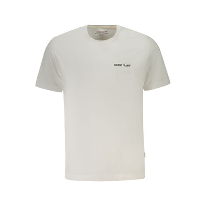 Guess Jeans Weißes Baumwolle Männer T-Shirt
