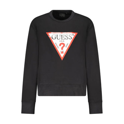 Guess Jeans Schwarzer Baumwollpullover für Frauen