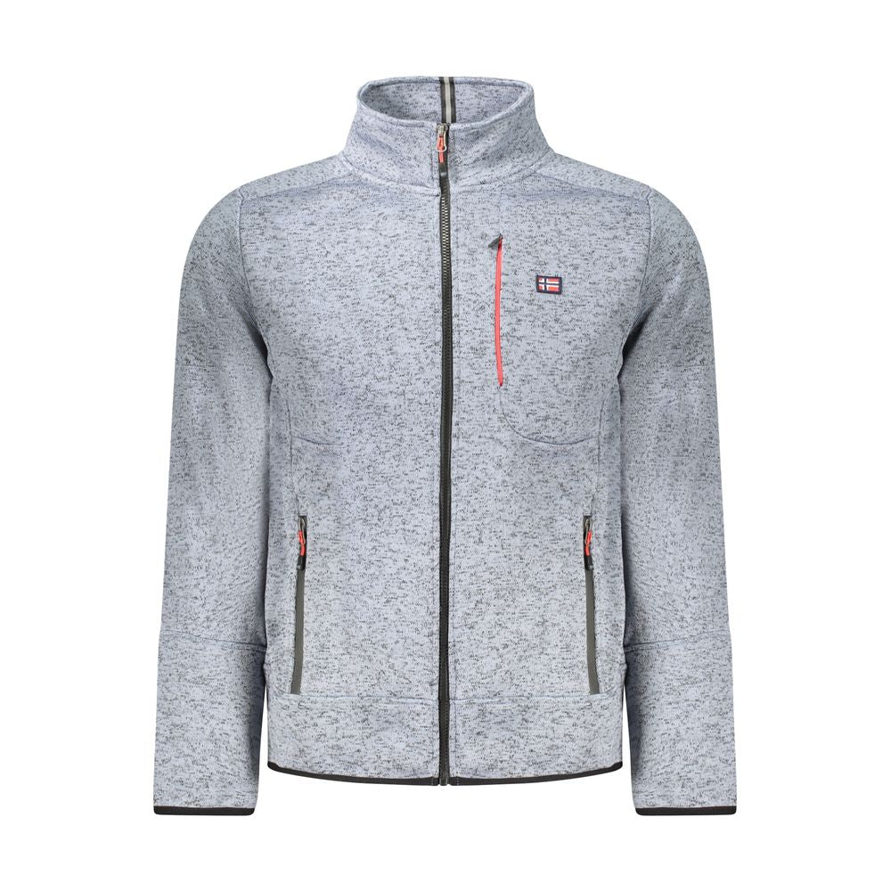 Norway 1963 Blauer Polyester-Pullover für Männer