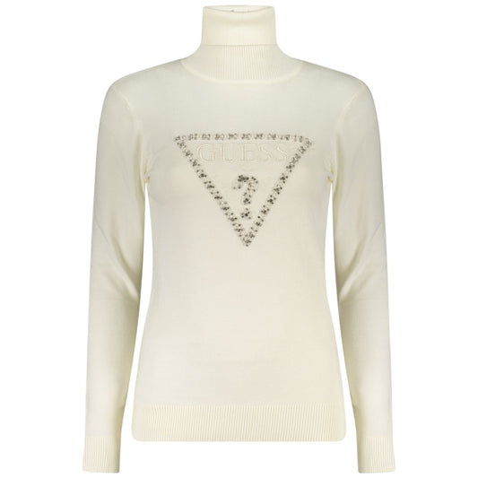 Guess Jeans Weißer Viskose Pullover für Frauen