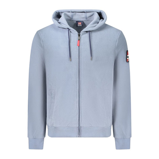 Norway 1963 Blauer Polyester Herren-Kapuzenpullover