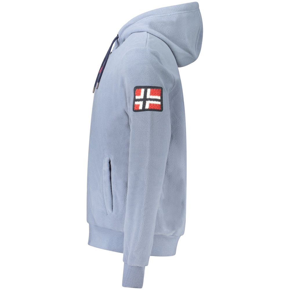 Norway 1963 Blauer Polyester Herren-Kapuzenpullover