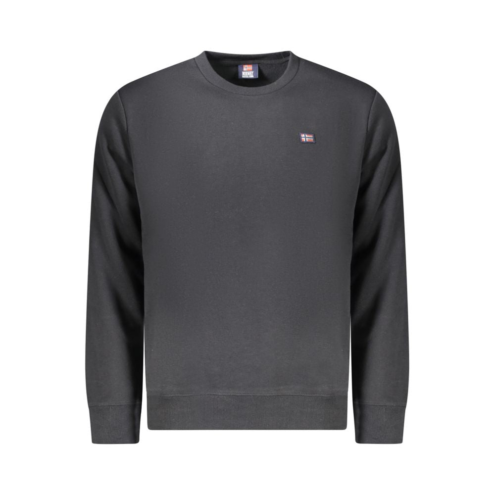 Norway 1963 Schwarzer Baumwollpullover für Männer
