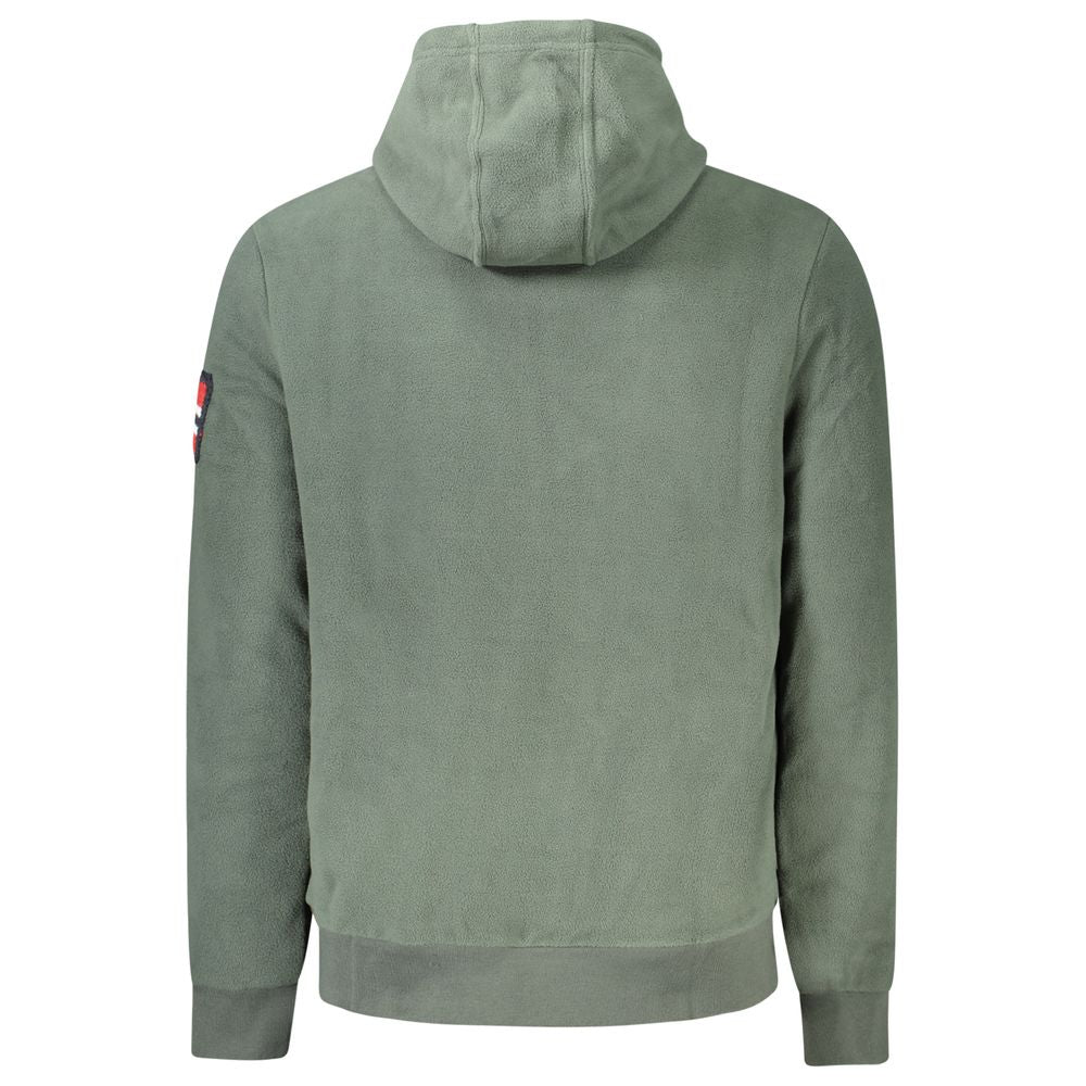 Norway 1963 Grünes Polyester Herren-Sweatshirt mit Kapuze