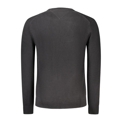 Tommy Hilfiger Schwarzer Baumwollpullover für Männer