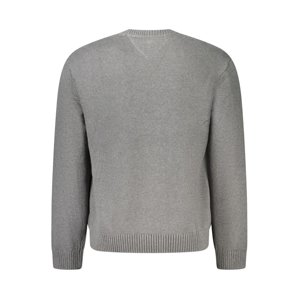 Tommy Hilfiger Grauer Baumwollpullover für Männer