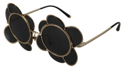 Dolce & Gabbana DG2201 Schwarze Gläser Goldrahmen LIMITED EDITION Sonnenbrille