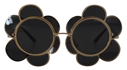 Dolce & Gabbana DG2201 Schwarze Gläser Goldrahmen LIMITED EDITION Sonnenbrille