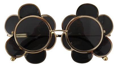 Dolce & Gabbana DG2201 Schwarze Gläser Goldrahmen LIMITED EDITION Sonnenbrille